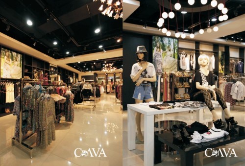 CAVA女装店铺展示