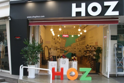 美国HOZ（后街）鞋帽店铺形象