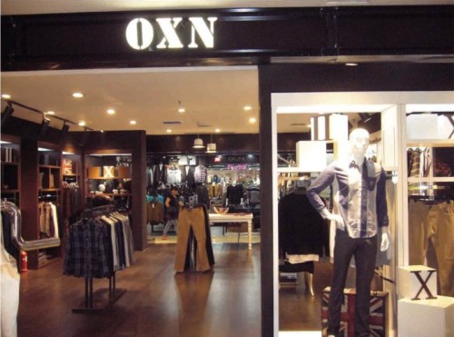 OXN男装店铺形象