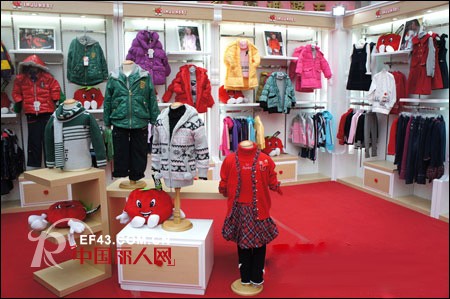 红番仔童装精彩亮相第十届中国(大朗)毛织产品交易会