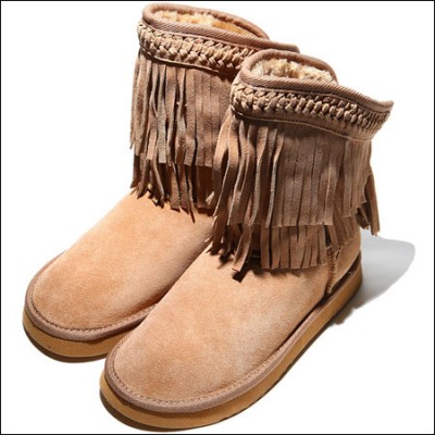 gingerlily冬季印第安风情雪地靴