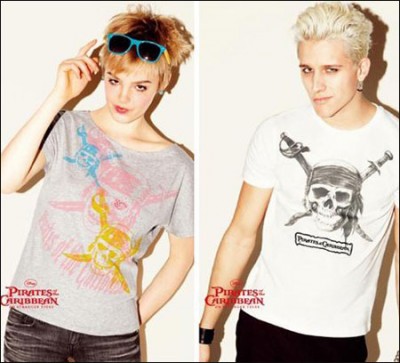 加勒比海盗之惊涛怪浪系列隆重登场 优衣库品牌服装2011夏季T恤新品
