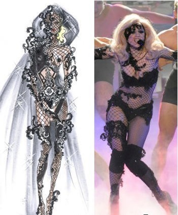 细数阿玛尼LadyGaga定制演唱会经典造型