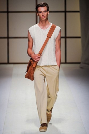 模特Noah Mills 演绎菲拉格慕2012年春夏男装