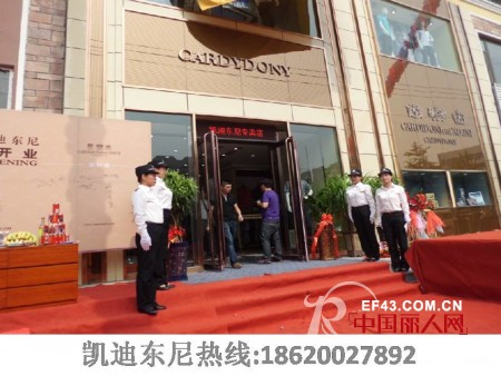 热烈庆祝休闲男装品牌凯迪东尼（CARDYDONY）在辽宁鞍山台安隆重开业