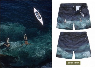 英国男装泳衣品牌OrlebarBrown新款沙滩短裤