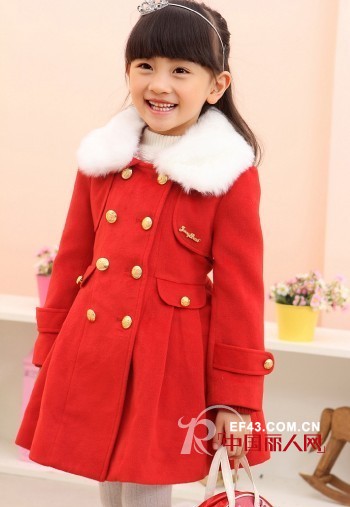 珍妮.贝尔女童装冬季大衣 打造甜美可爱的小公主