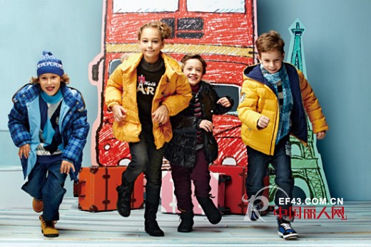中国十大童装品牌之一小猪班纳童装 2013秋冬新款外套搭配