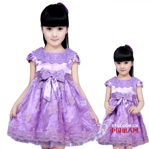 童装连衣裙什么颜色好 紫色浪漫赋有灵气