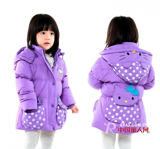 冬天儿童羽绒服颜色搭配  紫色百搭各种色彩