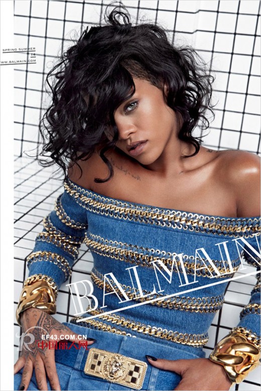 Rihanna 为Balmain拍摄2014春季广告曝光