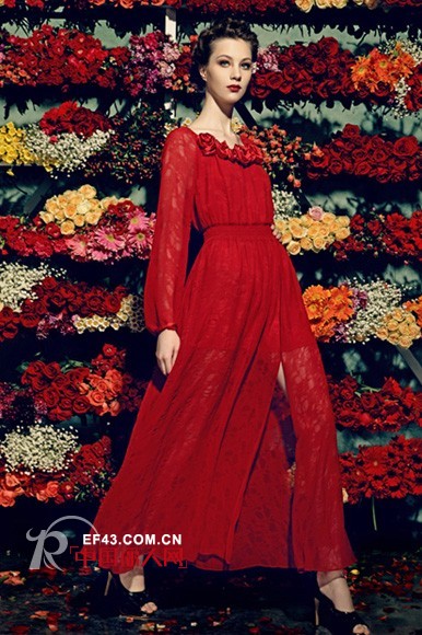欧兰卡品牌女装2013新品 春夏季就要大红大绿
