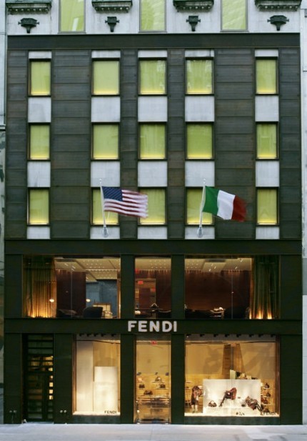 Fendi店打造全球奢侈品地标