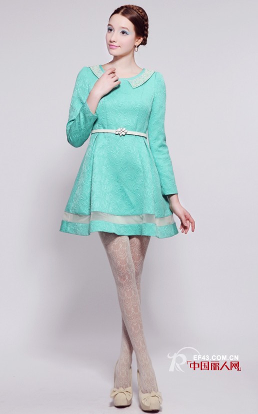 菲勋时尚女装2013秋季新款灰绿色单品搭配