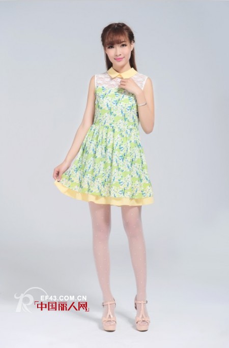 2014春夏流行青绿色 无袖连衣裙打造江南女人味