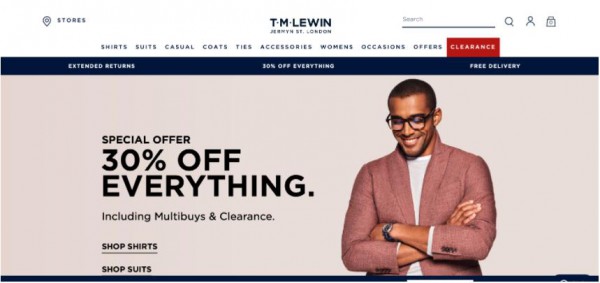 英国男装零售商 TM Lewin 被私募基金 SCP收购