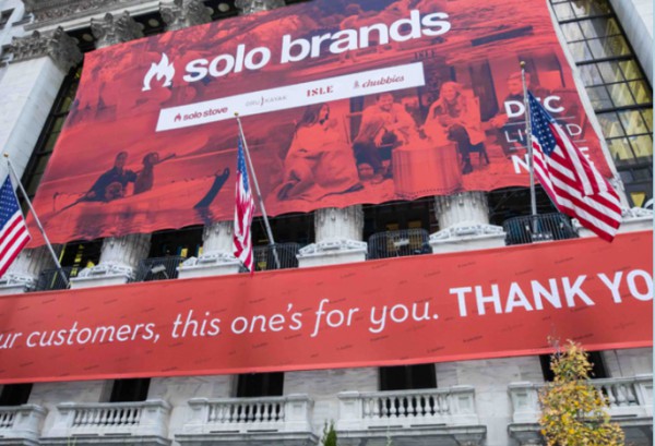 户外装备品牌Solo Brands在纽交所挂牌上市