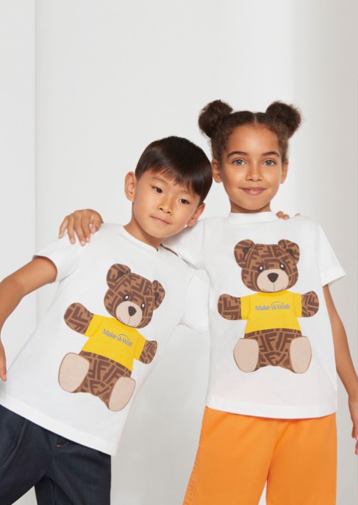 奢侈品牌Fendi与非营利组织合作发布T恤,用于救助重病儿童实现愿望