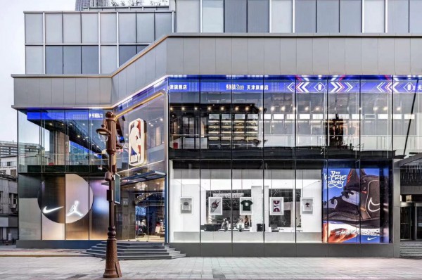 最新形象NBA旗舰店在天津市天河城购物中心正式开业,总面积达到1500平米！