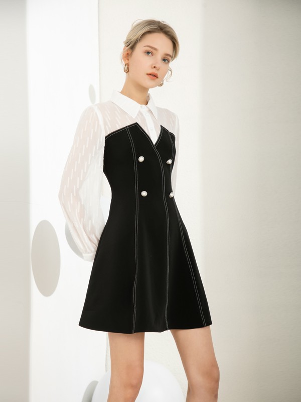 黑白款连衣裙&纯黑色连衣裙哪款更加能够凸显魅力？