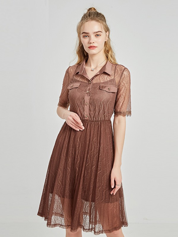 性感复古棕适合什么人穿 棕色连衣裙好看吗