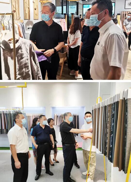 中国纺织工业联合会副会长夏令敏等领导莅临中大纺织商圈考察调研