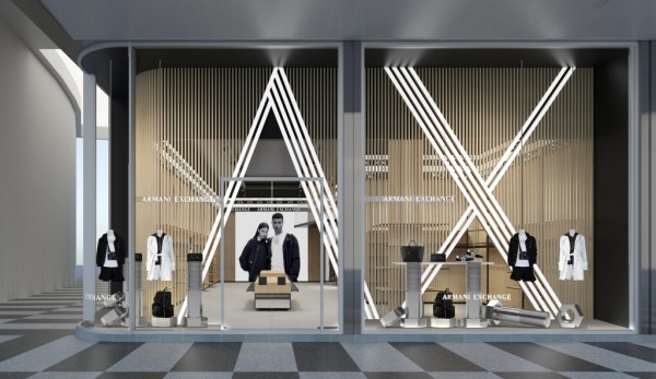 米兰首家A|X Armani Exchange旗舰店于2月21日开业