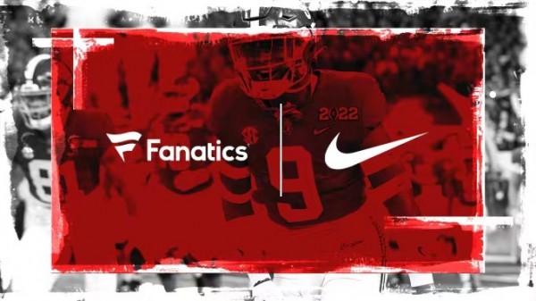 Nike和Fanatic达成合作，共同制造大学运动服装