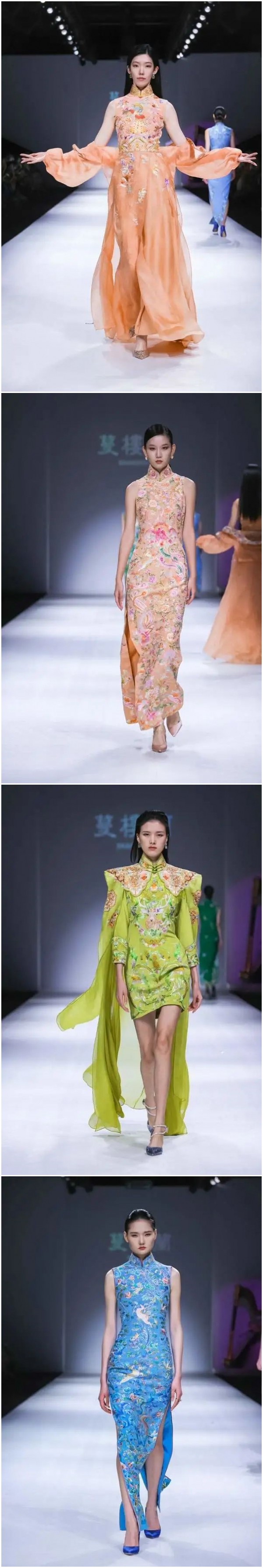 旗袍品牌蔓楼兰【游仙•梦】春夏高定SS2023上海时装周时尚发布