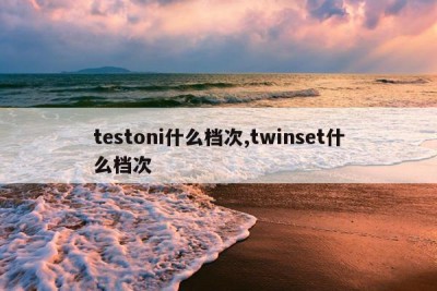 testoni什么档次,twinset什么档次