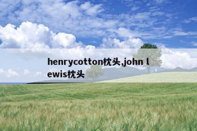 henrycotton枕头,john lewis枕头