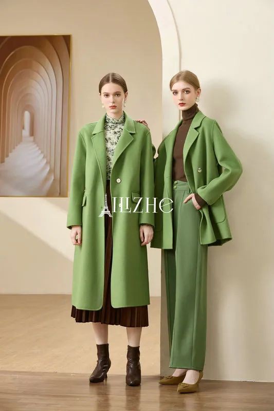 时尚穿搭 | 秋冬必备的绿色系穿搭,甜美软糯,显白不止一点点!