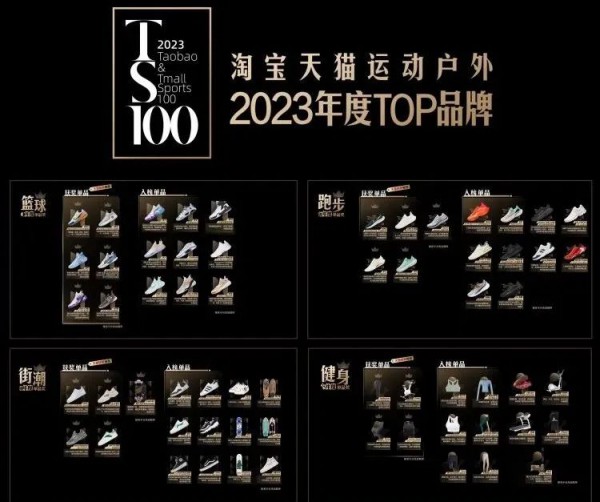 淘宝天猫发布运动户外榜单「TS100」