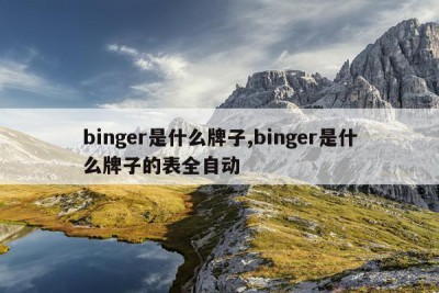 binger是什么牌子,binger是什么牌子的表全自动
