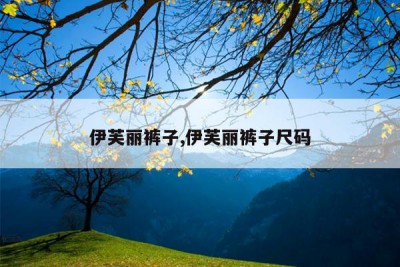 伊芙丽裤子,伊芙丽裤子尺码