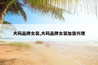 大码品牌女装,大码品牌女装加盟代理