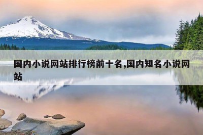 国内小说网站排行榜前十名,国内知名小说网站