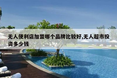 无人便利店加盟哪个品牌比较好,无人超市投资多少钱