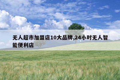 无人超市加盟店10大品牌,24小时无人智能便利店