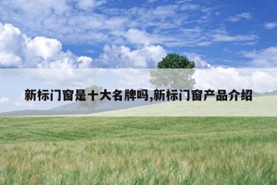 新标门窗是十大名牌吗,新标门窗产品介绍