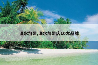酒水加盟,酒水加盟店10大品牌