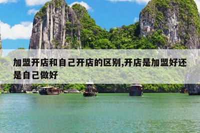 加盟开店和自己开店的区别,开店是加盟好还是自己做好