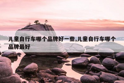 儿童自行车哪个品牌好一些,儿童自行车哪个品牌最好