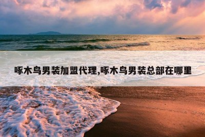 啄木鸟男装加盟代理,啄木鸟男装总部在哪里