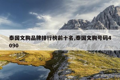 泰国文胸品牌排行榜前十名,泰国文胸号码4090