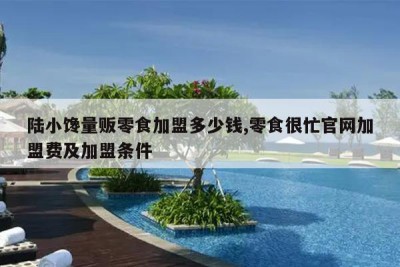 陆小馋量贩零食加盟多少钱,零食很忙官网加盟费及加盟条件