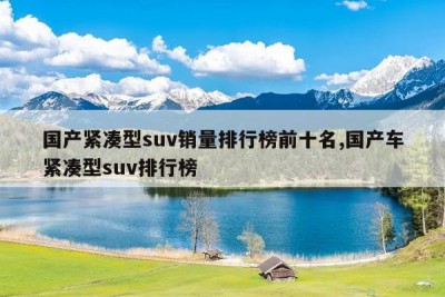 国产紧凑型suv销量排行榜前十名,国产车紧凑型suv排行榜