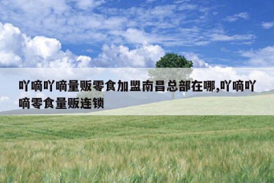 吖嘀吖嘀量贩零食加盟南昌总部在哪,吖嘀吖嘀零食量贩连锁