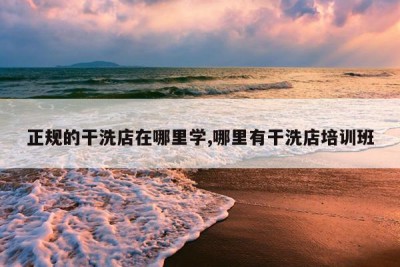 正规的干洗店在哪里学,哪里有干洗店培训班