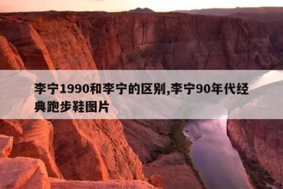 李宁1990和李宁的区别,李宁90年代经典跑步鞋图片